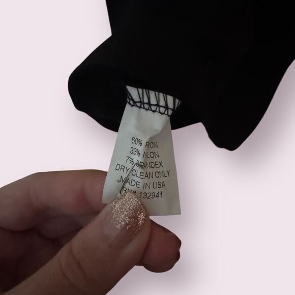 Amanda Uprichard Side Cutout V-Neck Black Mini Dress - Picture 7 of 7